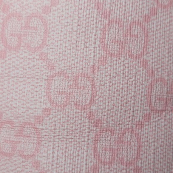 Gucci Pink Supreme Canvas Pool Slides Sandals - Picture 3 of 16